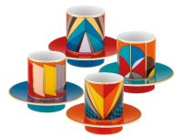 Set 4 Coffee Cups & Saucers Futuris Vista Alegre
