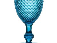 Set with 4 water Goblets Blue Bicos Vista Alegre