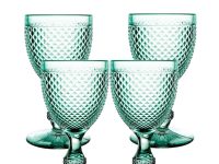 Set with 4 water Goblets Mint Green Vista Alegre